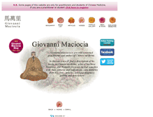 Tablet Screenshot of giovanni-maciocia.com